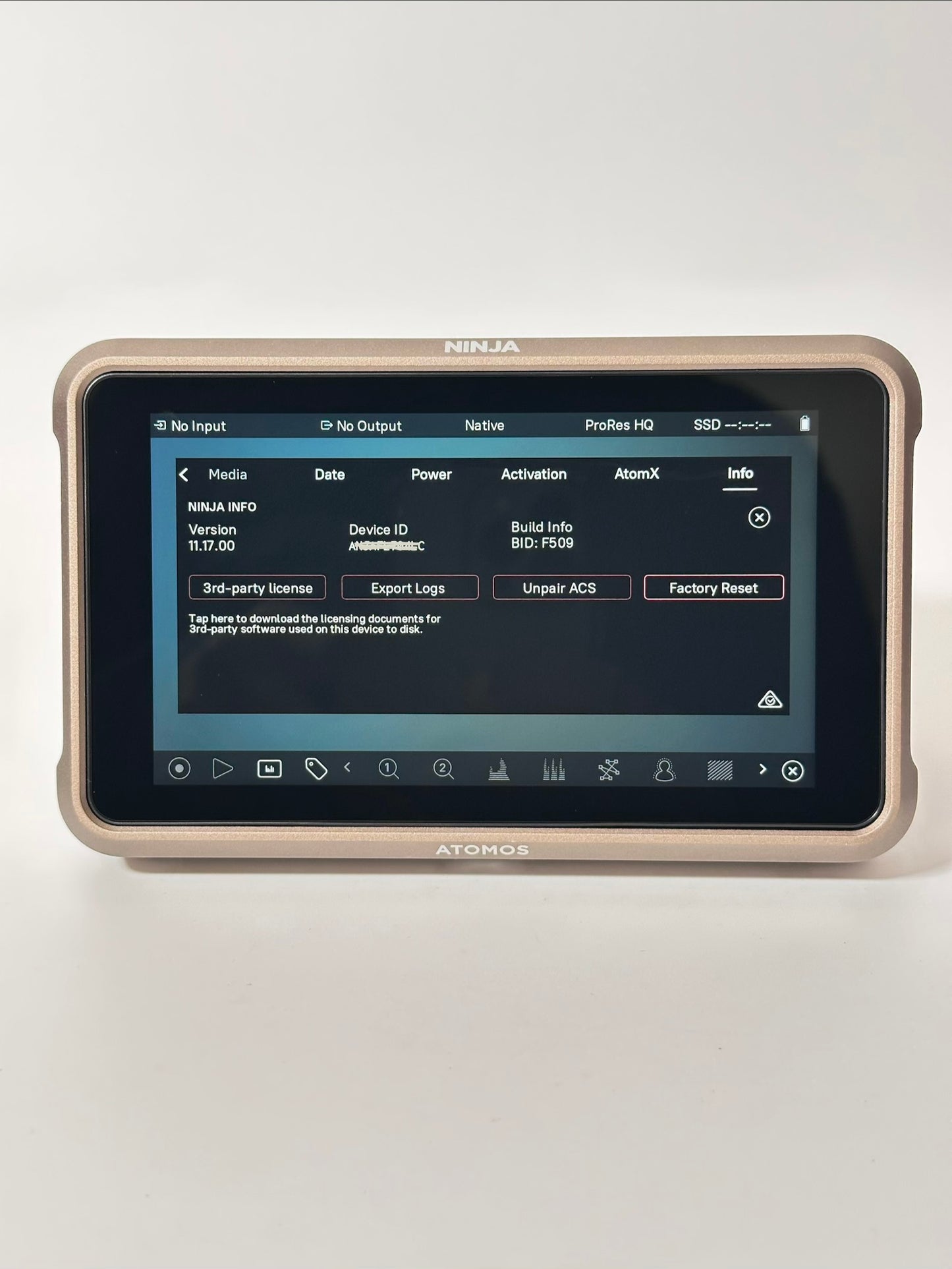 Atomos Ninja V 5.2” – Monitor / Gravador ProRes RAW 6K